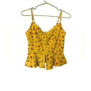 IRIS Fruity Yellow Crop Top